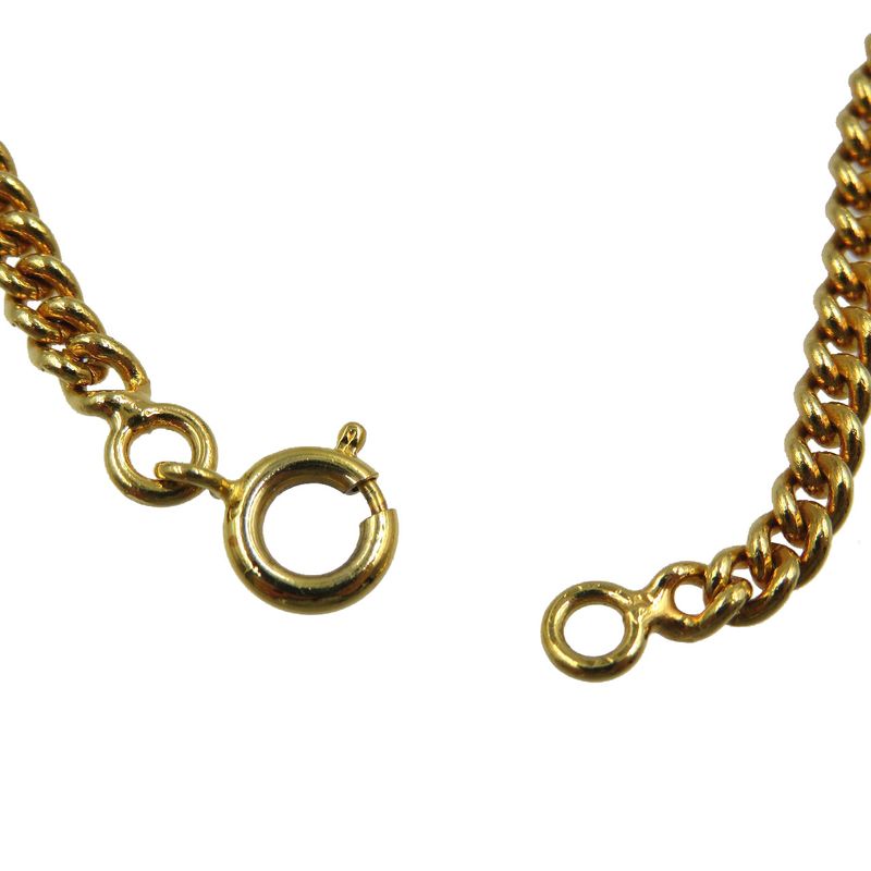 Celine Ribbon Pumps Metal Gold Necklace 0049 Celine