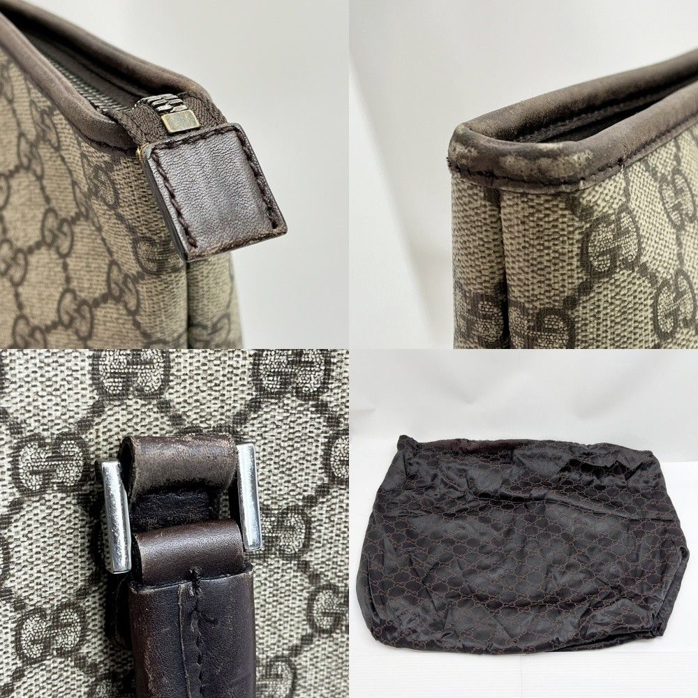 Gucci GG Supreme Tote Bag 108832 Brown