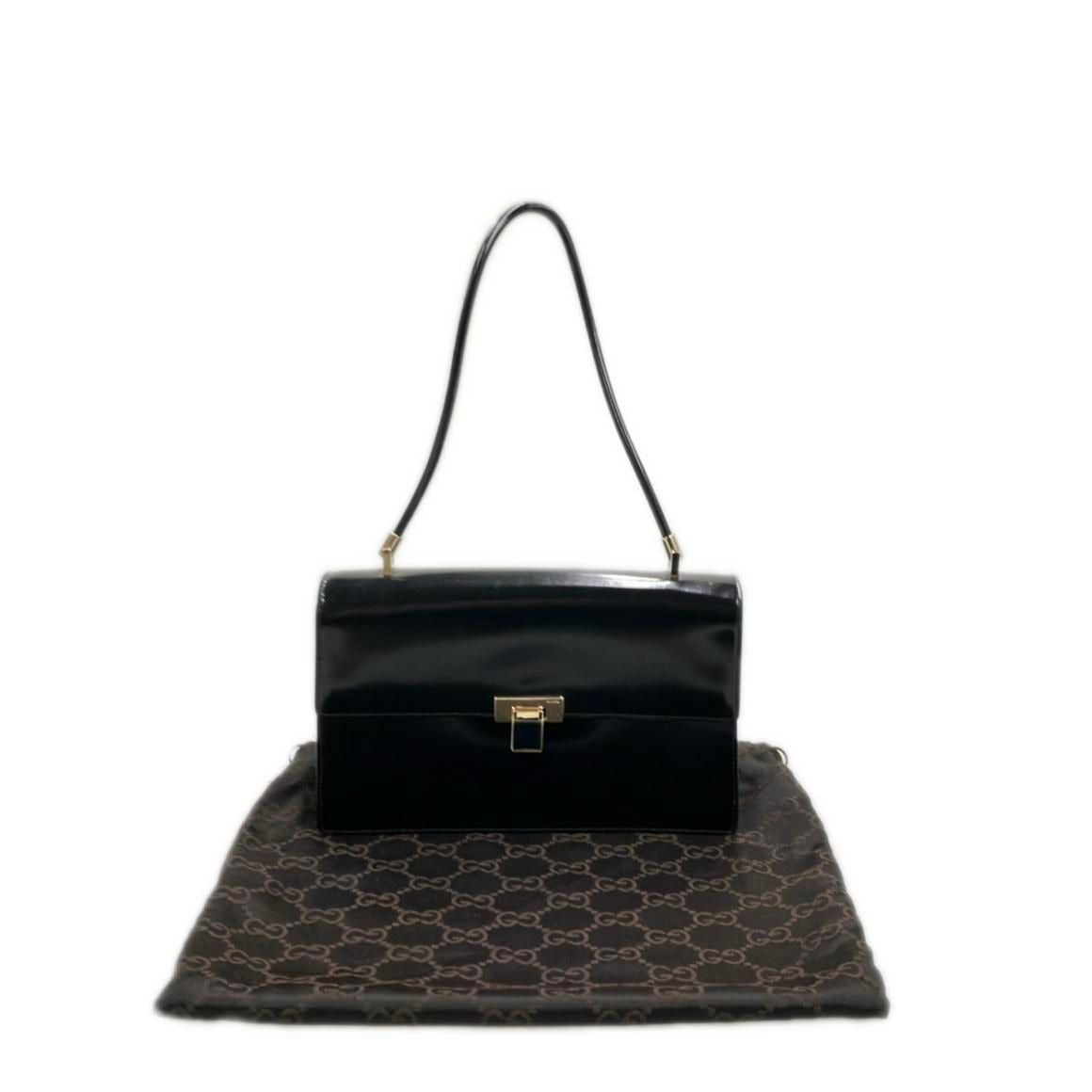 Gucci Handbag Enamel Black — view 10