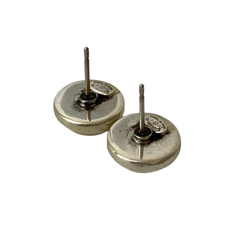 Chanel Vintage Coco Mark Motif Plated Earrings Accessories 00T