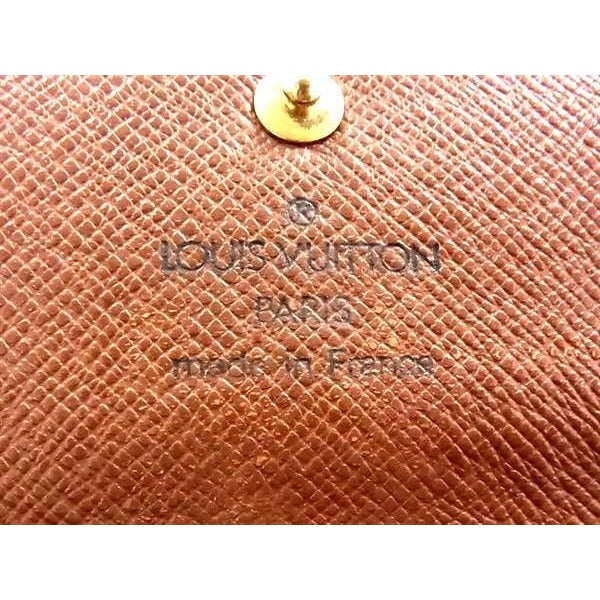 Louis Vuitton Long Wallet Monogram Pochette Porte Monet Cles Di Brown — view 7