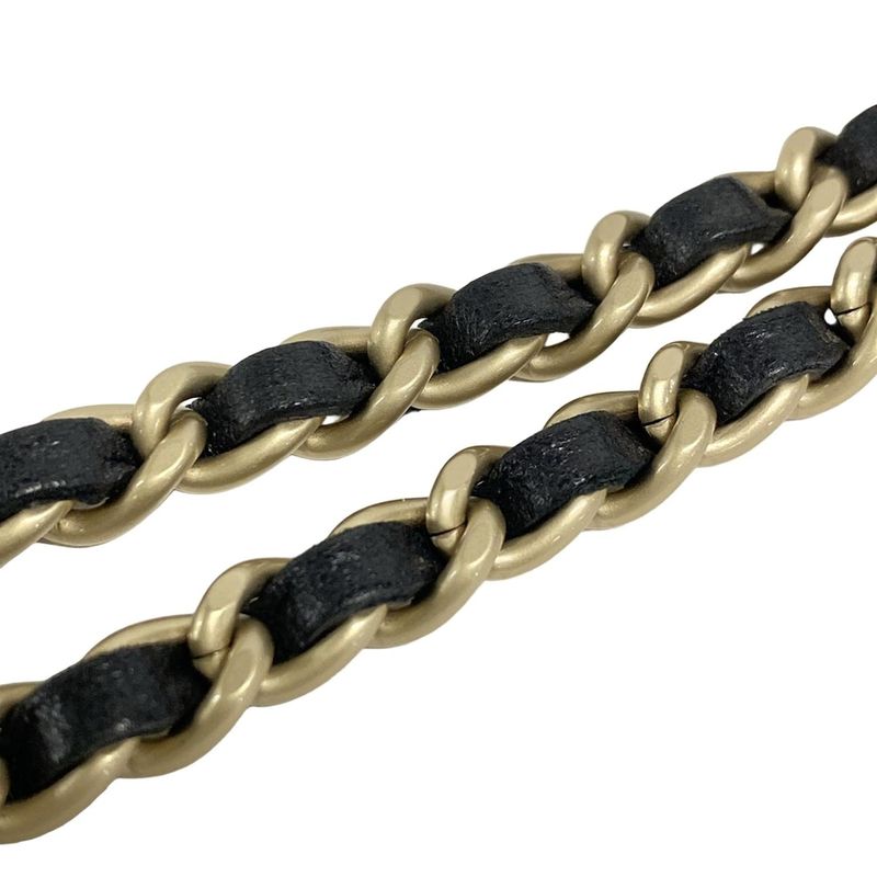 Chanel Clutch Bag Record Black×red Leather