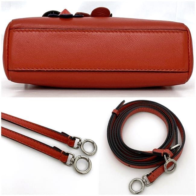 Fendi 2way Bag Micro Peekaboo F21342 Red