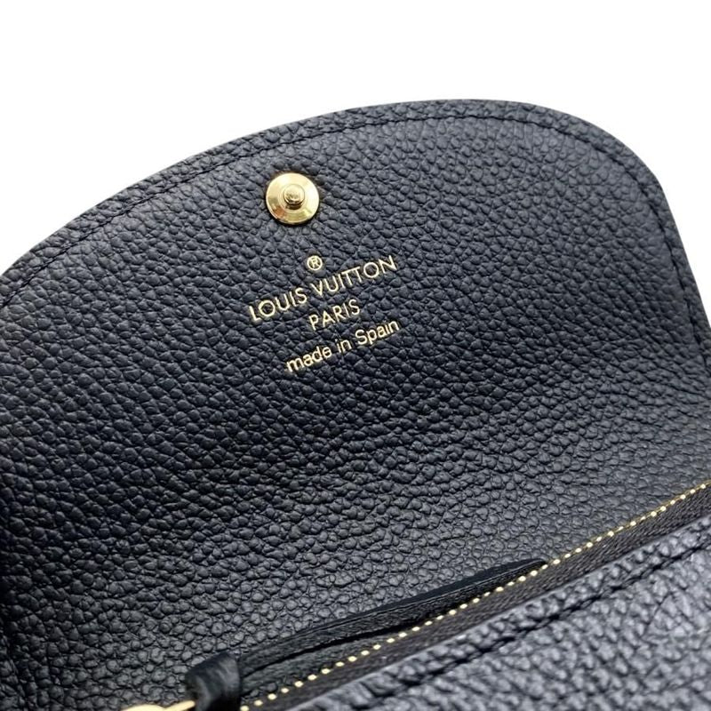 Louis Vuitton Coin Case Portmonnaie Rosalie M81455 Monogram Empreinte Noir