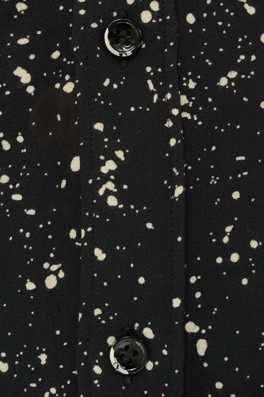 Saint Laurent Paris 15AW 376954 Y891j Splattered Rayon All-over Pattern Long