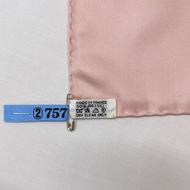 Hermes Scarf Carr 90 Ec21137 Pink Gray