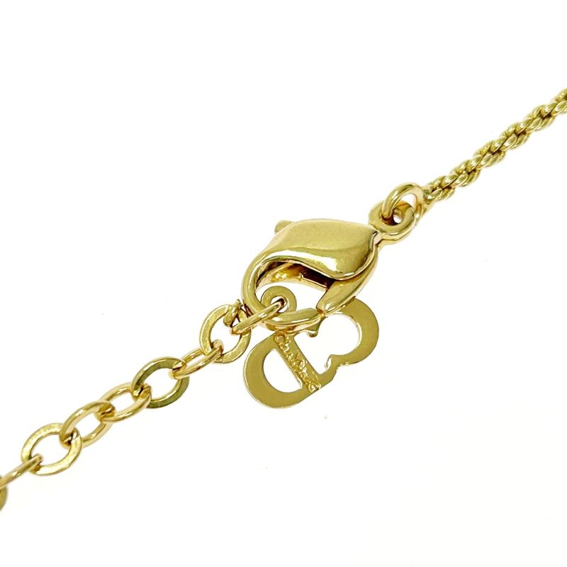 Christian Dior GP Emblem Necklace Women's Gold 465487 Necklace