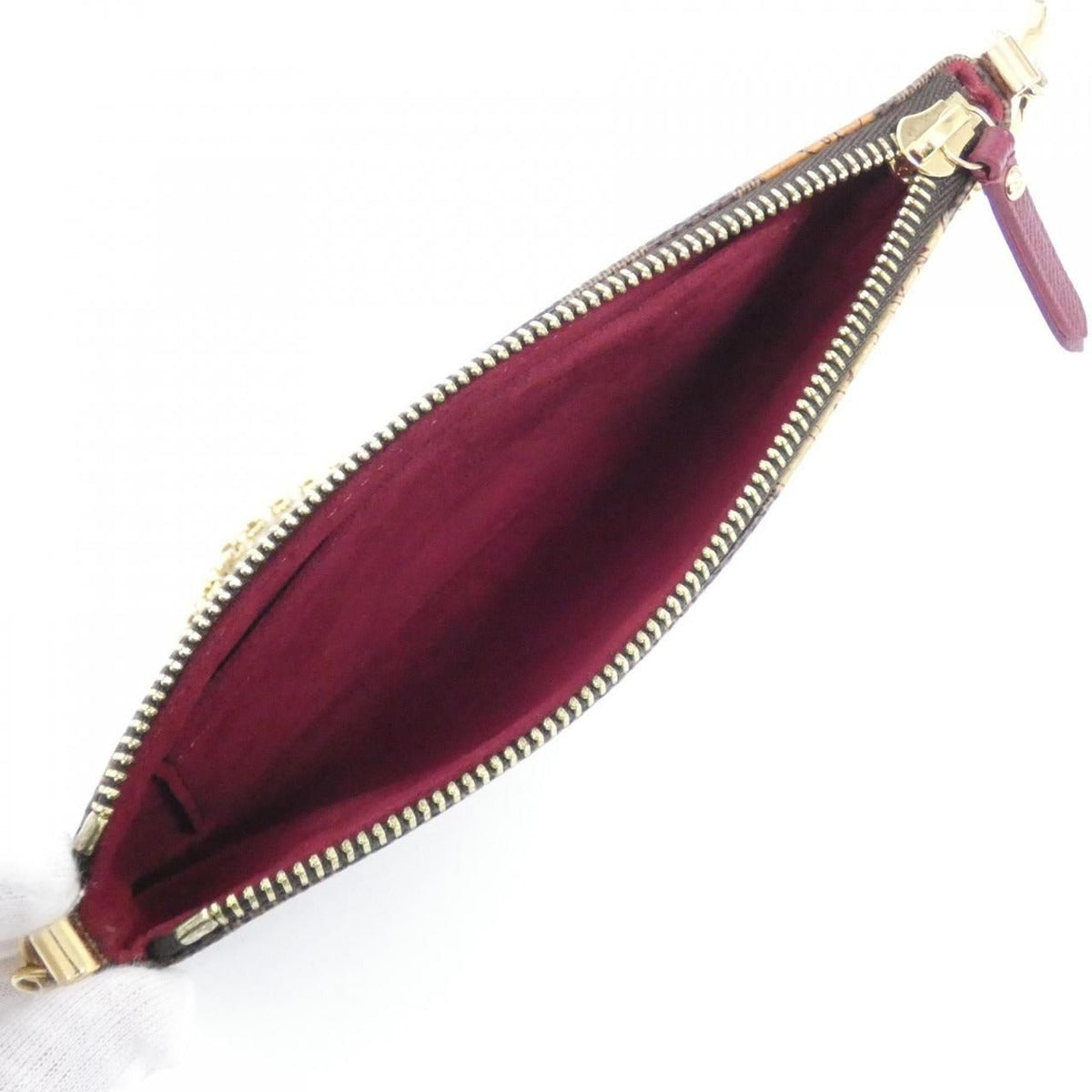 Louis Vuitton Damier Pochette Mirror MM Pouch Ebene — view 8