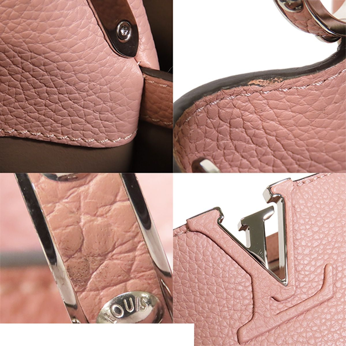 Louis Vuitton Capucines BB Magnolia Pink Taurillon 2-Way Shoulder Bag — view 8