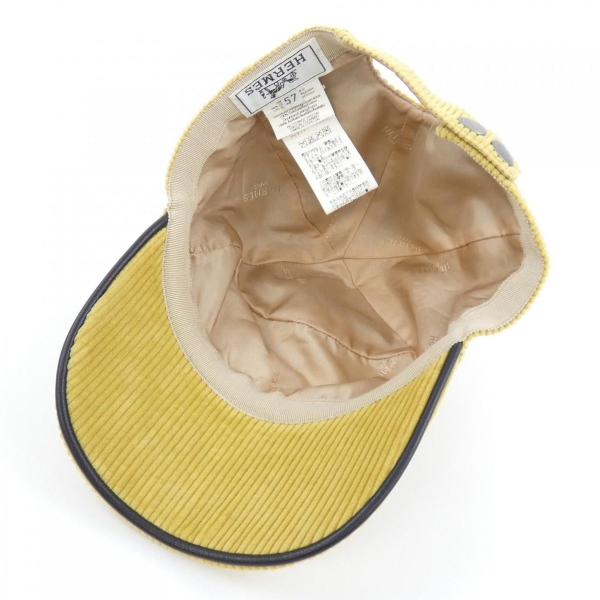Hermes Cap Hat Yellow — view 5