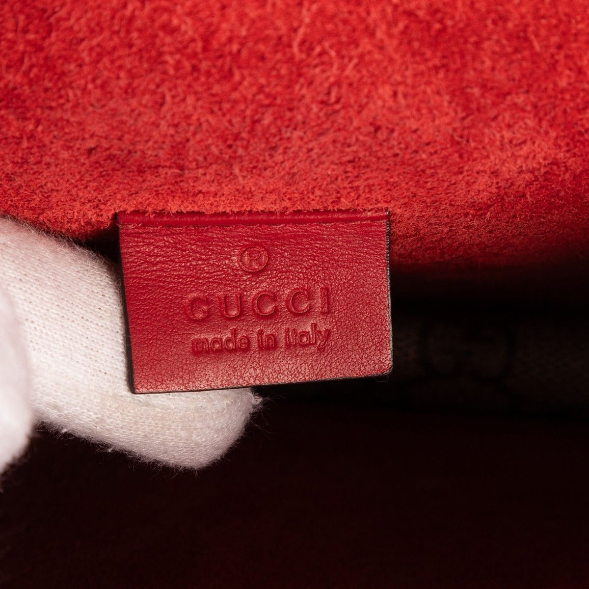 Gucci Dionysus Beige Red Supreme Canvas Suede Shoulder Bag — view 10