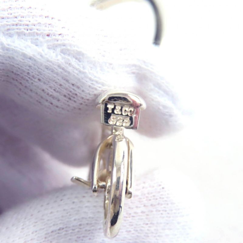 Tiffany & Co Sv925 Rare Model Bicycle Key Ring Key Holder Silver