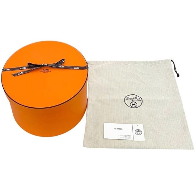 Hermes Bucket Hat Orange Yellow Cleaned — view 10