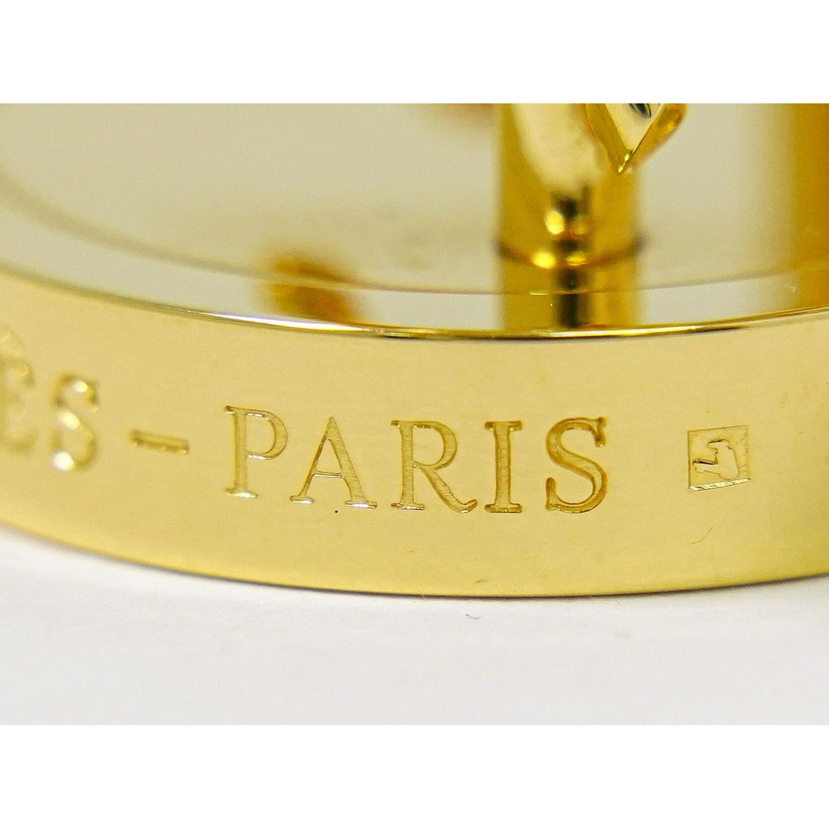 Hermes Pegasus Cadena Charm Pendant Top Gold Plated — view 9