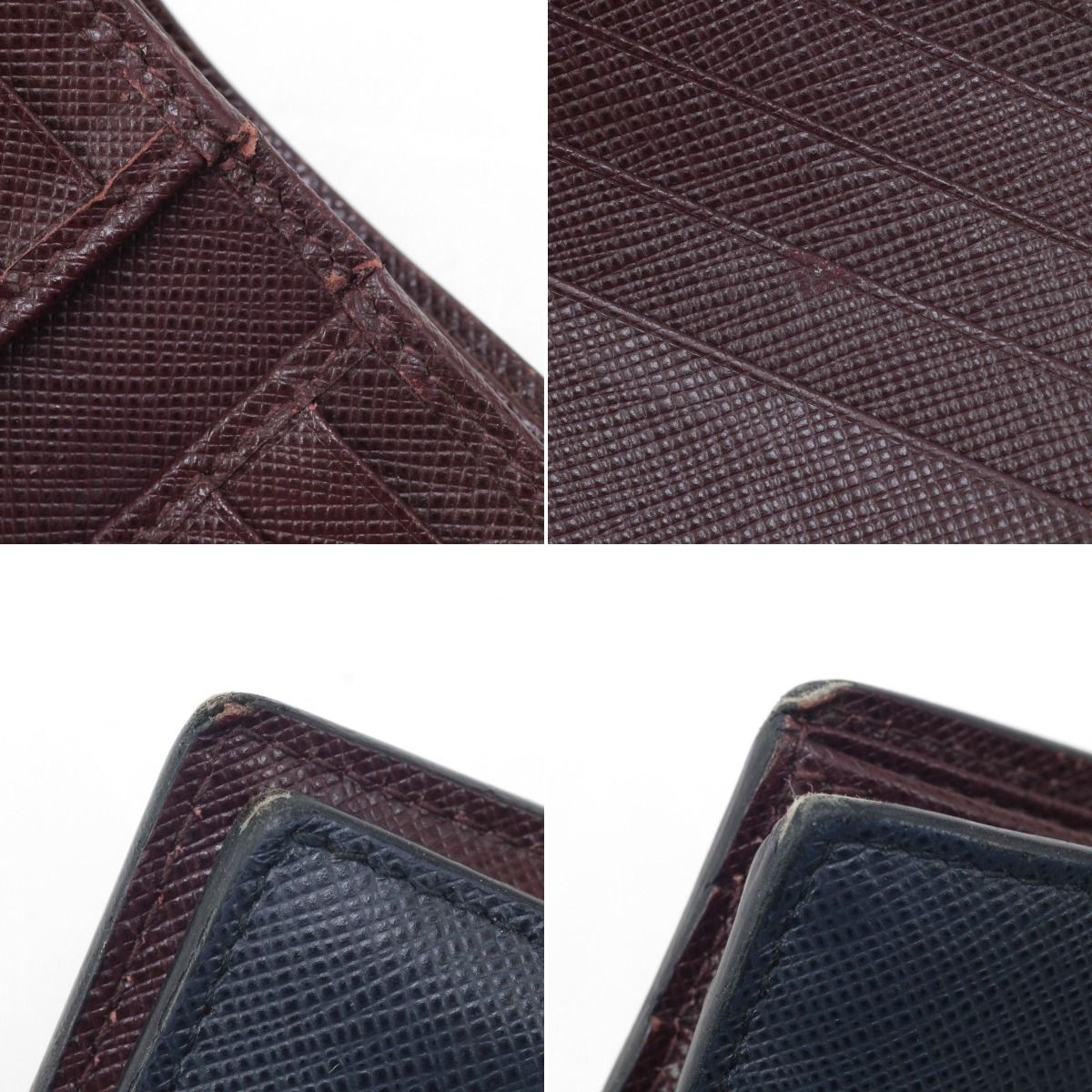 Prada Bifold Billfold 2mo513 Navy