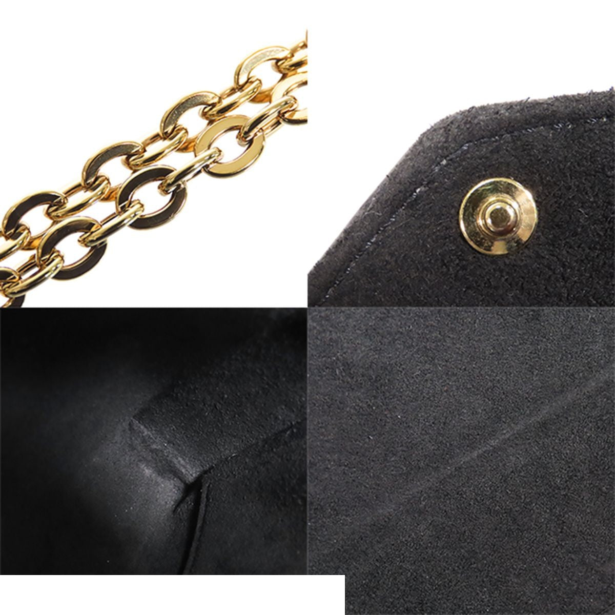 Louis Vuitton Pochette Felicy Noir Black Monogram Empreinte Chain Wallet — view 8
