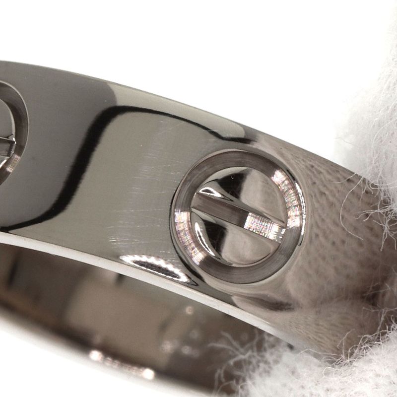 Cartier Love Ring #47 Ring - 18K White Gold Ladies