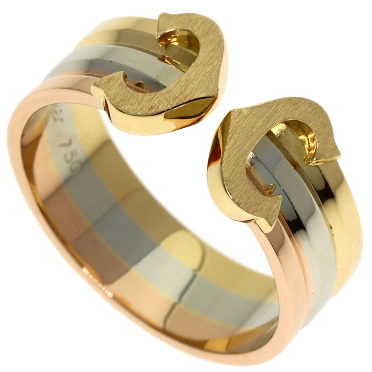 Cartier 49 Ring 18K Yellow Gold 18K White Pink