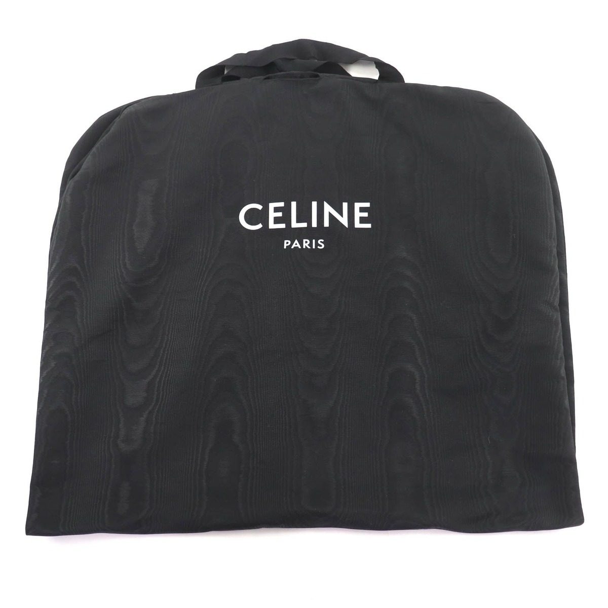 Celine Silk Hedi Slimane Era Logo All Over Pattern Long Length Pleated Skirt — view 11