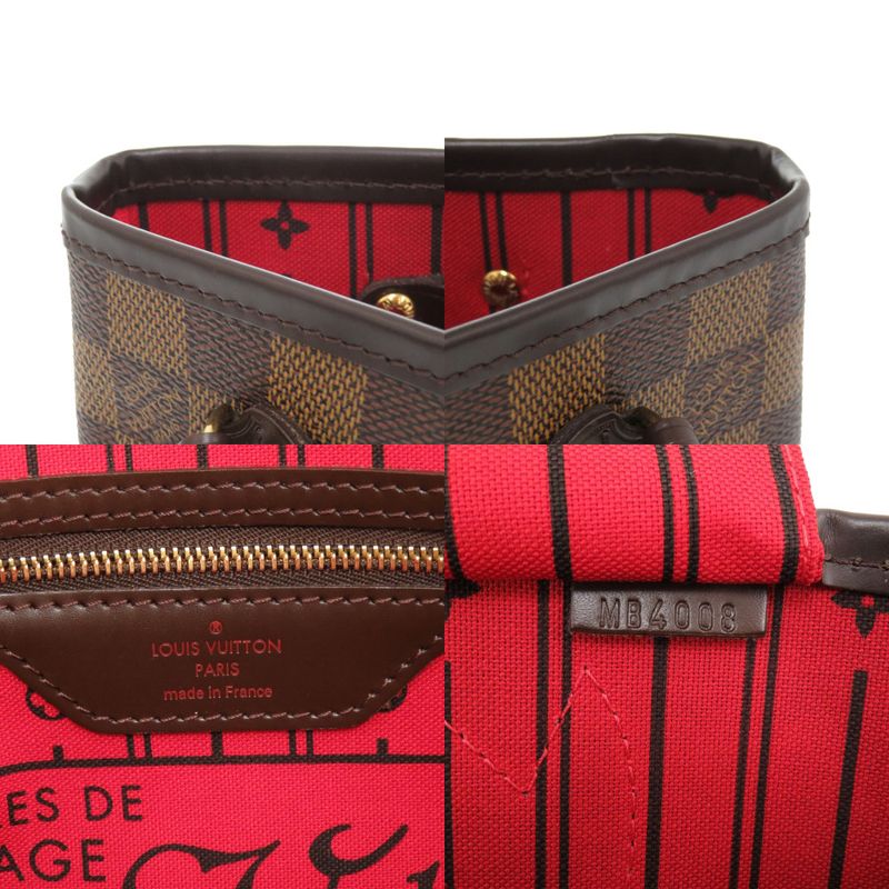 Louis Vuitton Neverfull PM Damier N51109 Tote Bag LV 0207 Louis Vuitton