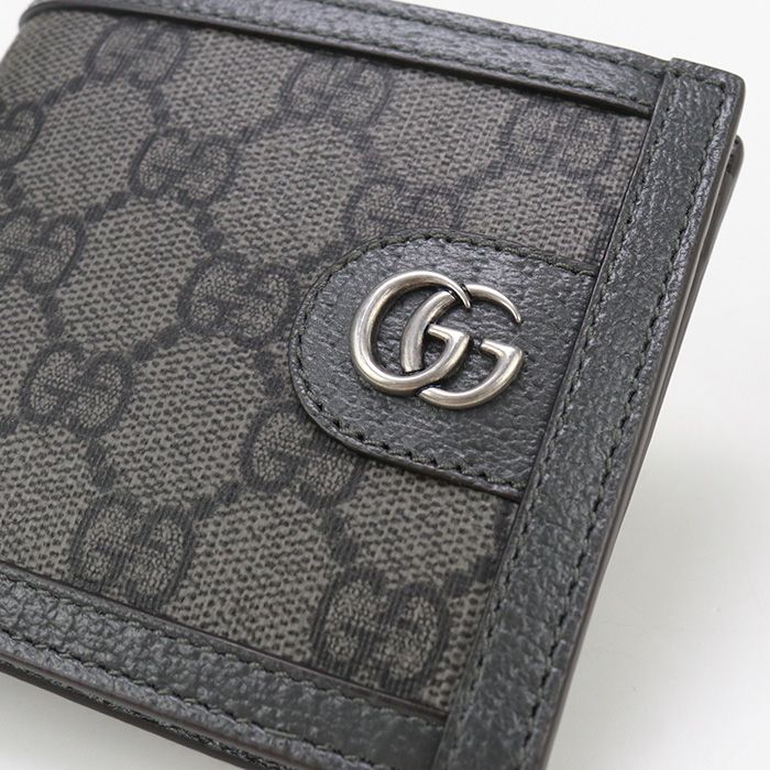 Gucci GG Coin Wallet Ophidia 597609 Uulbn 1244 Bifold Wallet GG Supreme Men's