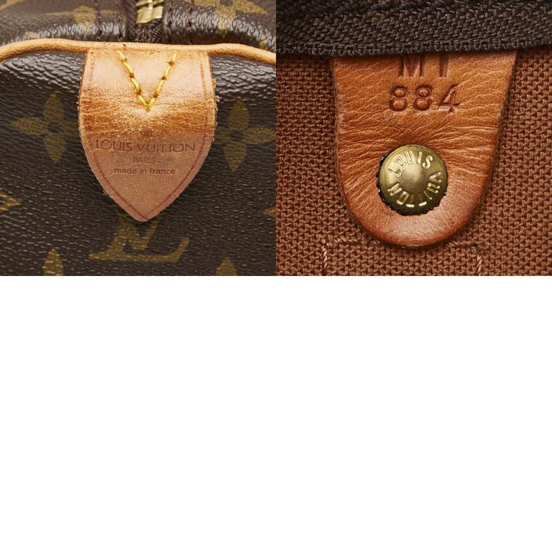 Louis Vuitton Monogram Keepall 60 Boston Bag Travel Bag M41422 Brown PVC