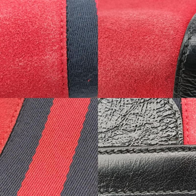 Gucci Ophidia Red And Black Suede 503877 I023532988