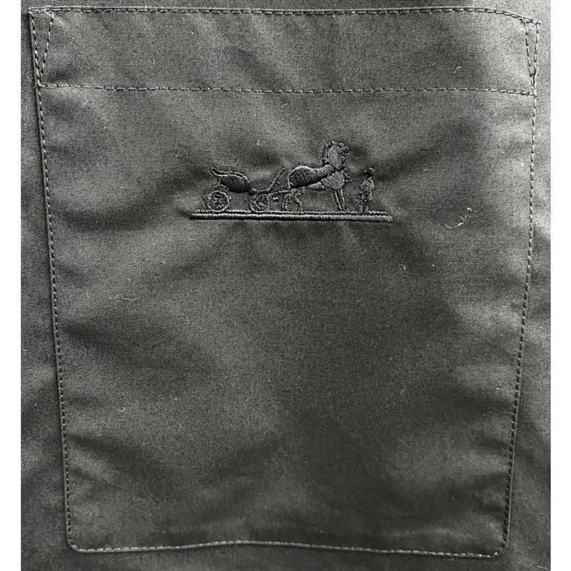 Hermes 3e0565dt Dress Black Caleche Size 34 Never Used