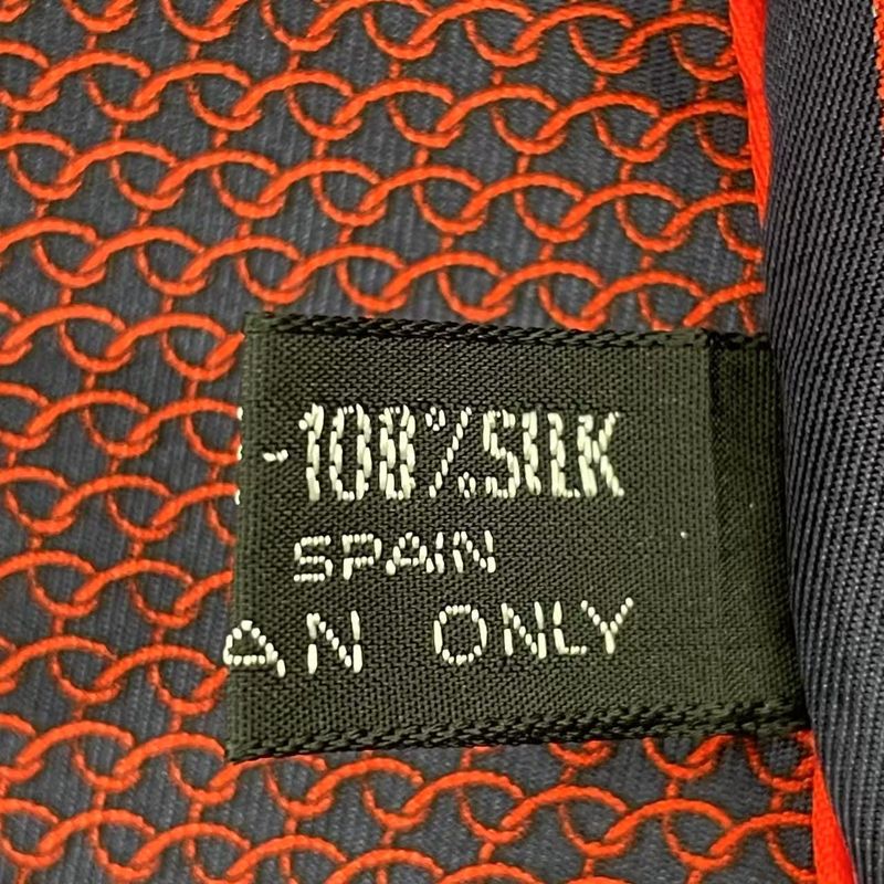 Celine Silk All Over Pattern Red Navy