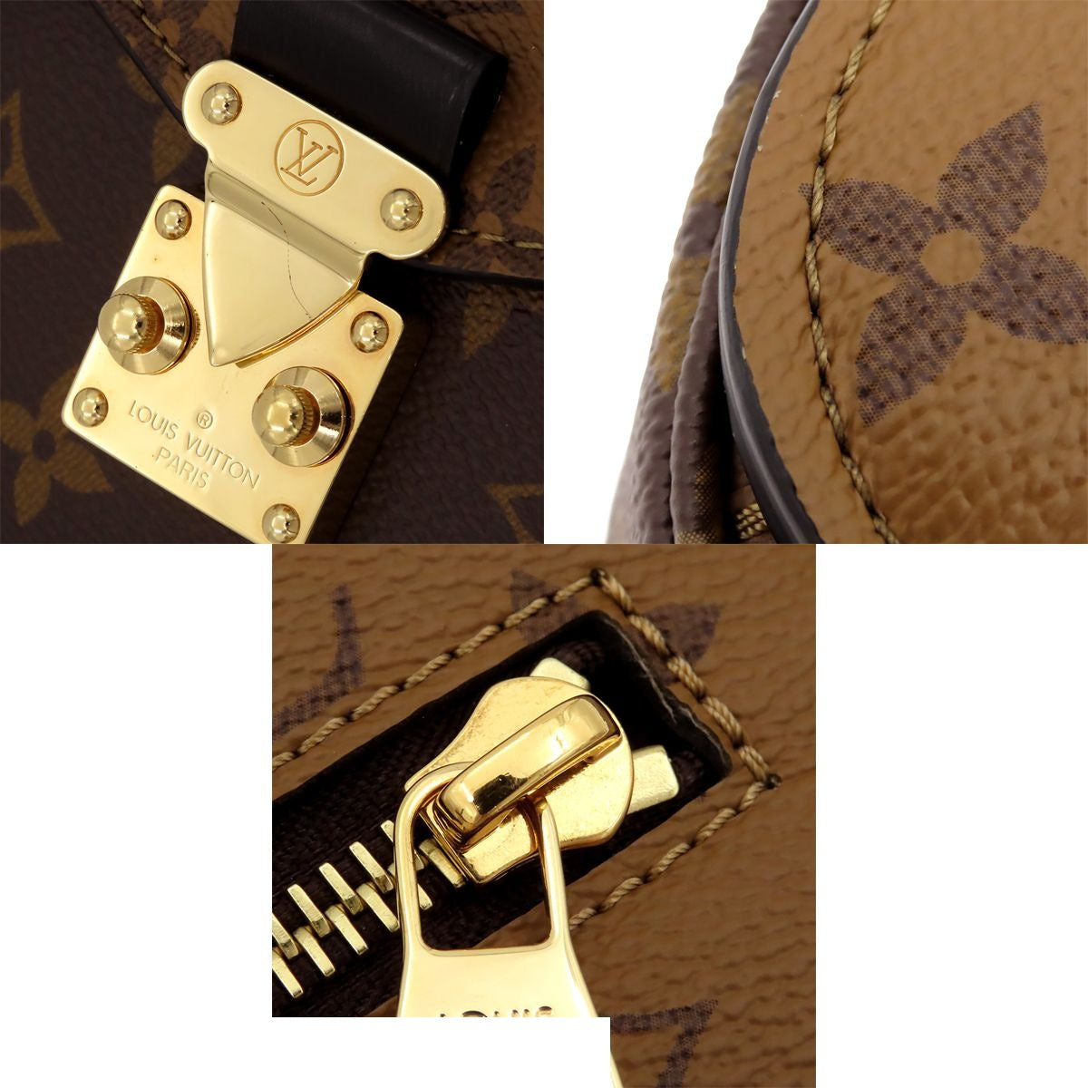 Louis Vuitton Pochette Metis MM Brown Monogram Reverse 2-Way Shoulder Bag — view 8