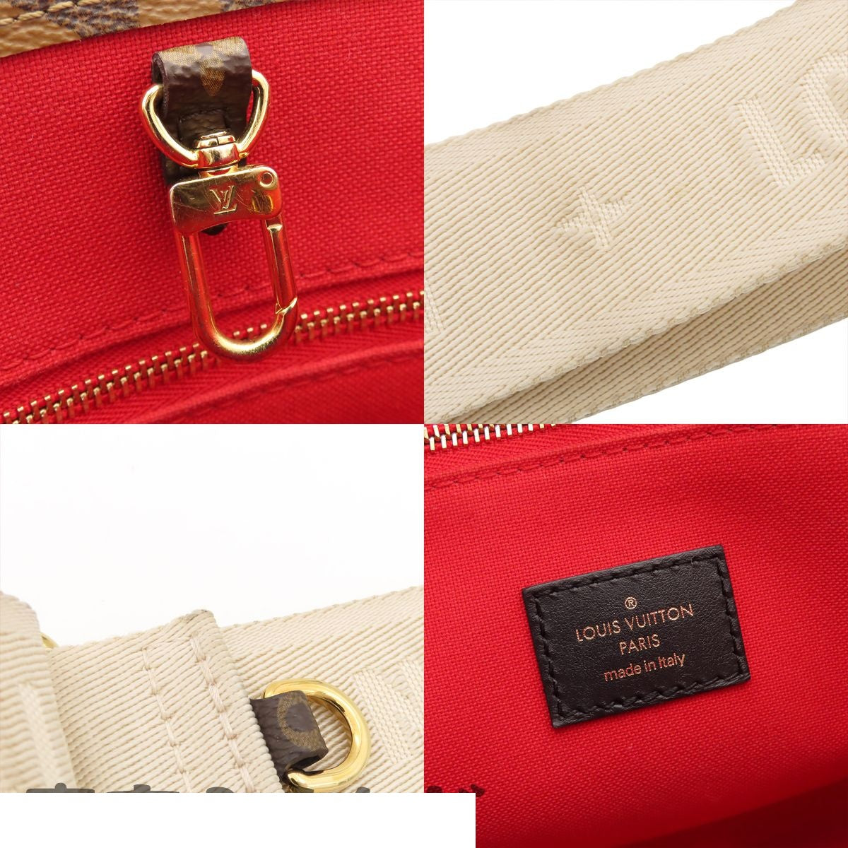 Louis Vuitton On The Go PM Brown Light Monogram Reverse 2-Way Tote Shoulder Bag — view 8