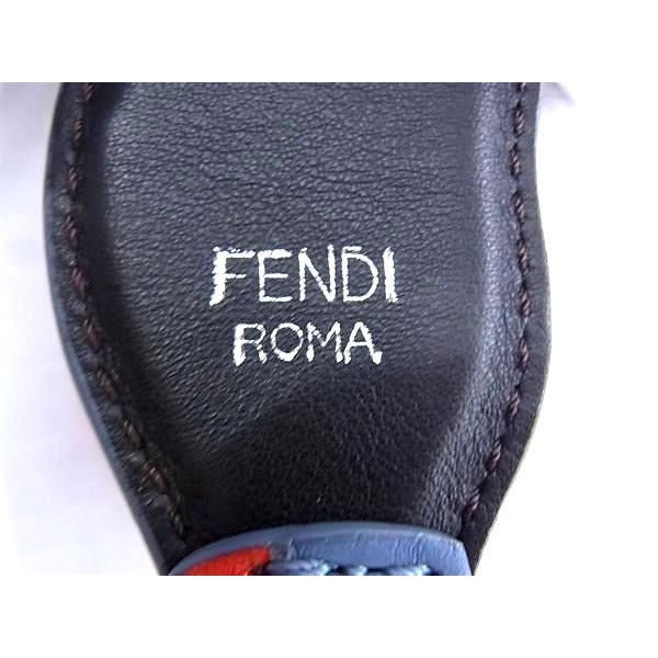 Fendi Suede And Leather Shoulder Strap — view 4