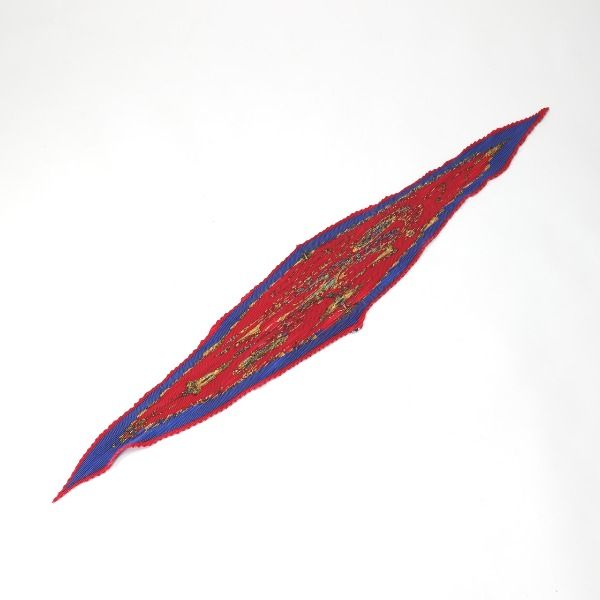 Hermes Pleated Carre Scarf Papules Des Sables Desert Accessories