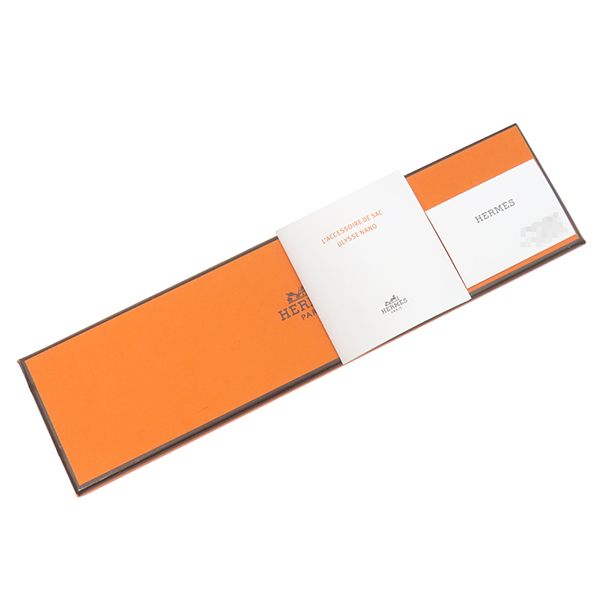 Hermes Bagcharm Ulysse Nano Verso Togo Vorsoft Blue France and Mauve Silvestre