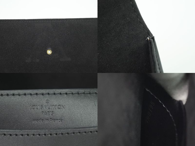 Authentic Louis Vuitton LV Pochette Louise MM Calf Leather Shoulder Bag