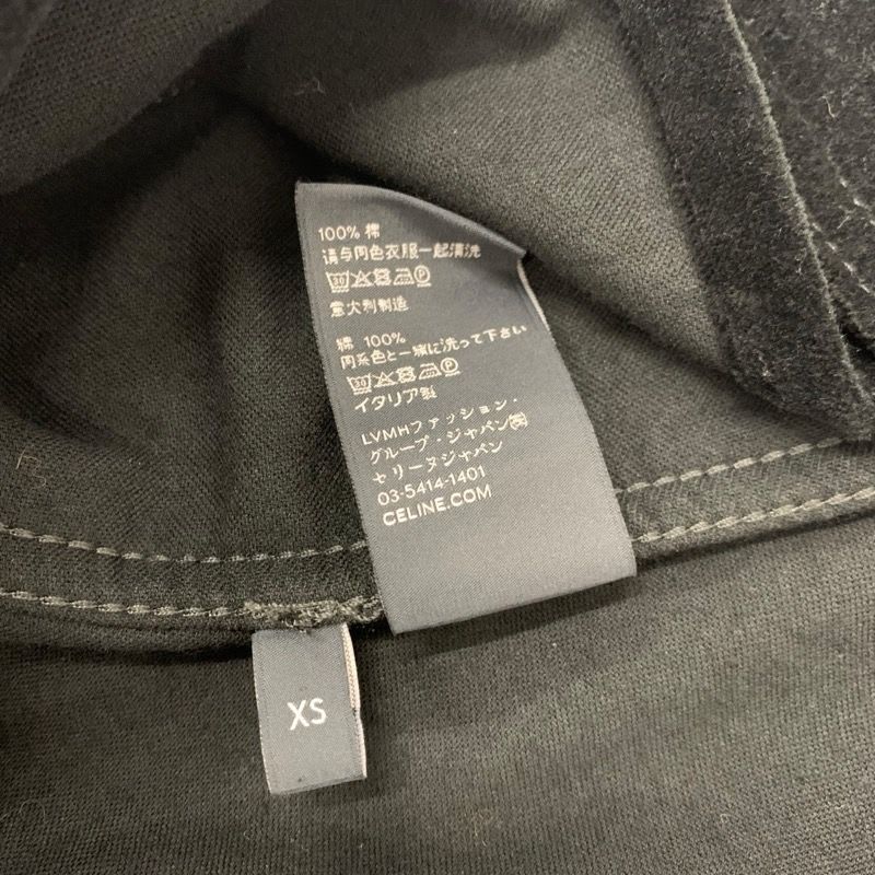 Celine Dress Cotton Black Gold Triomphe Velor Sleeveless