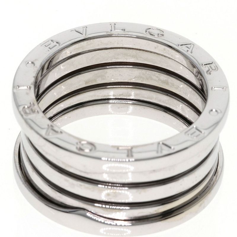 Bvlgari B-zero1 4-band #57 Ring 18K White Gold Ladies