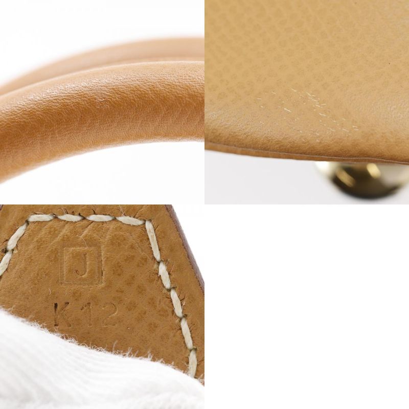 Hermes Bolide 45 Ardennes Camel/gold Hardware □J Unisex Boston Bag