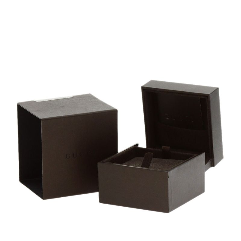 Gucci GG Icon Wide #27 Ring 18K White Gold Men's