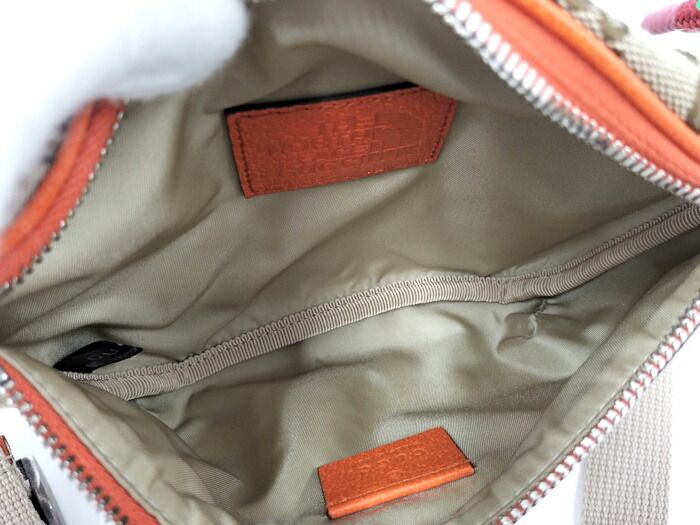 Gucci Belt Bag North Face Collaboration GG Canvas Leather Beige Brown 650299