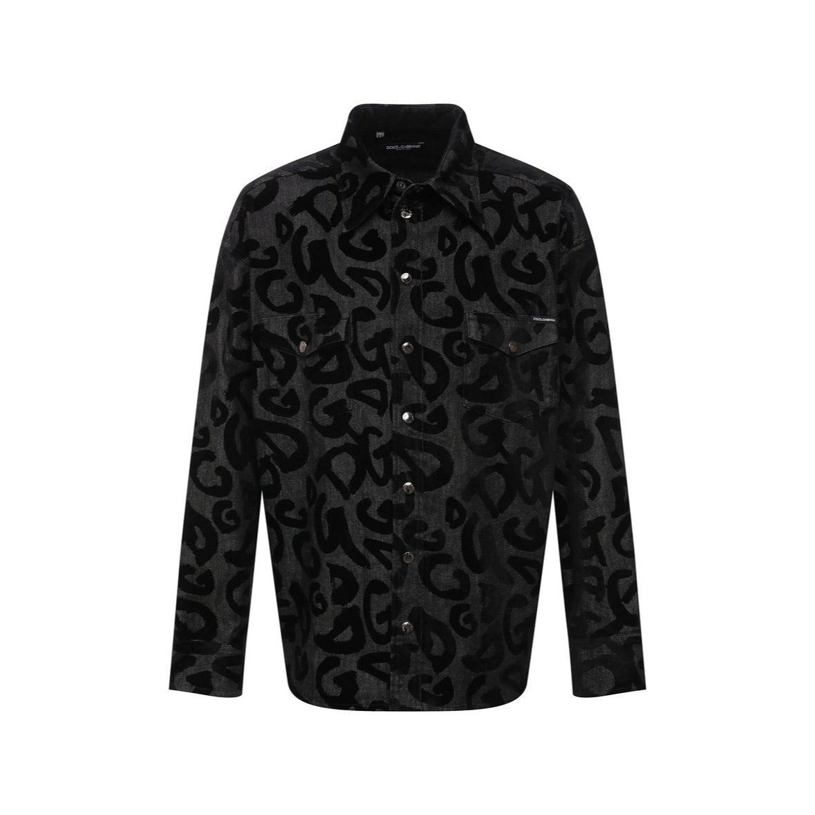 Dolce & Gabbana Top Chemise Button Up Dress Shirt Jacket Denim Men's