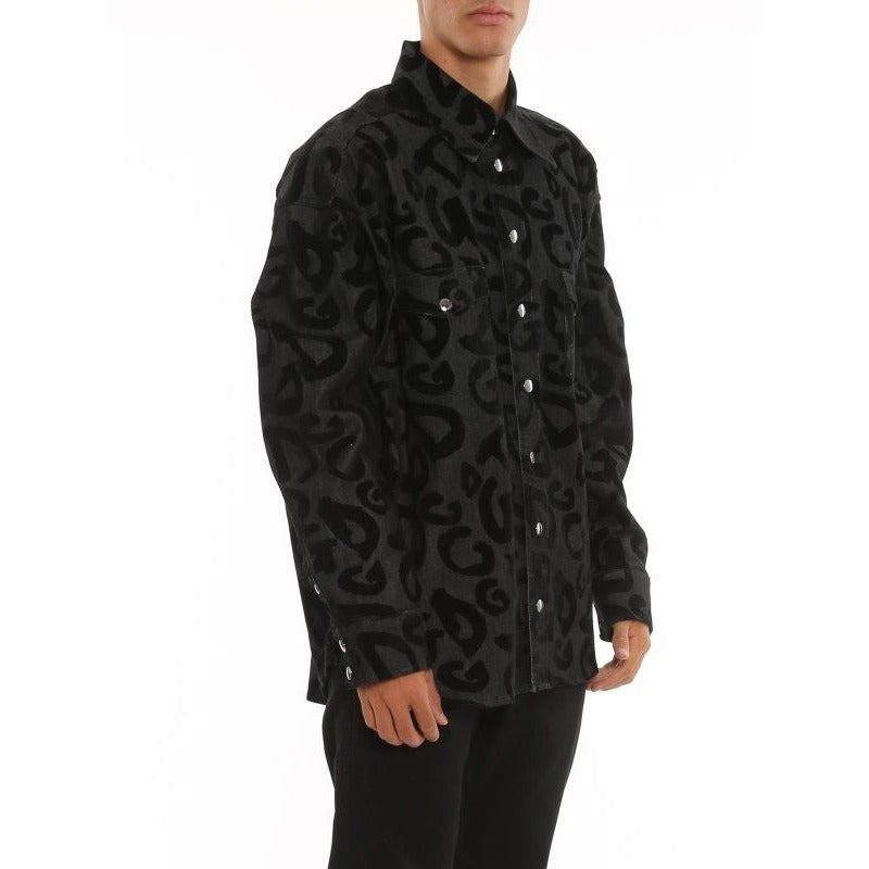 Dolce & Gabbana Top Chemise Button Up Dress Shirt Jacket Denim Men's