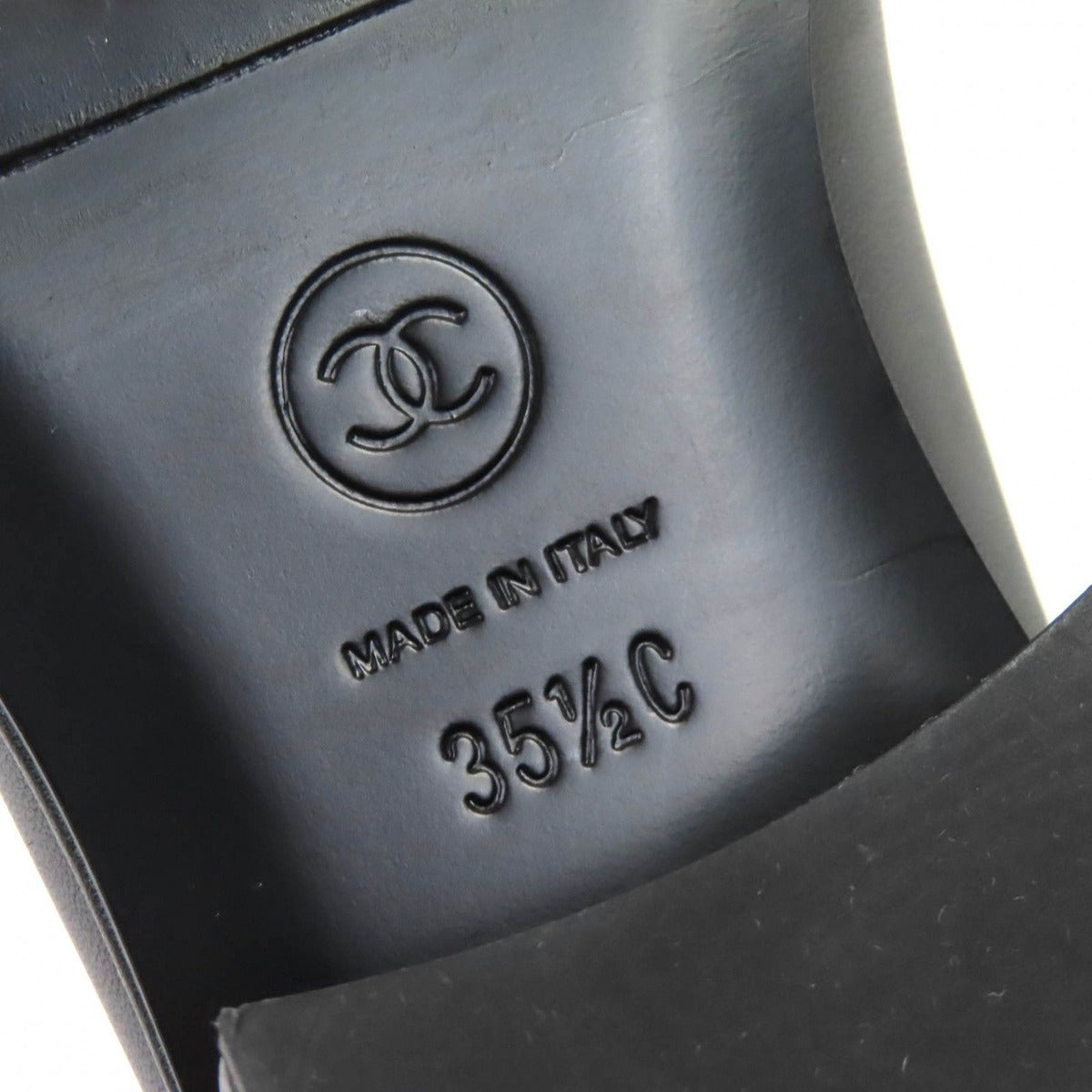 Chanel Leather Loafers with Coco Mark Charm — view 12
