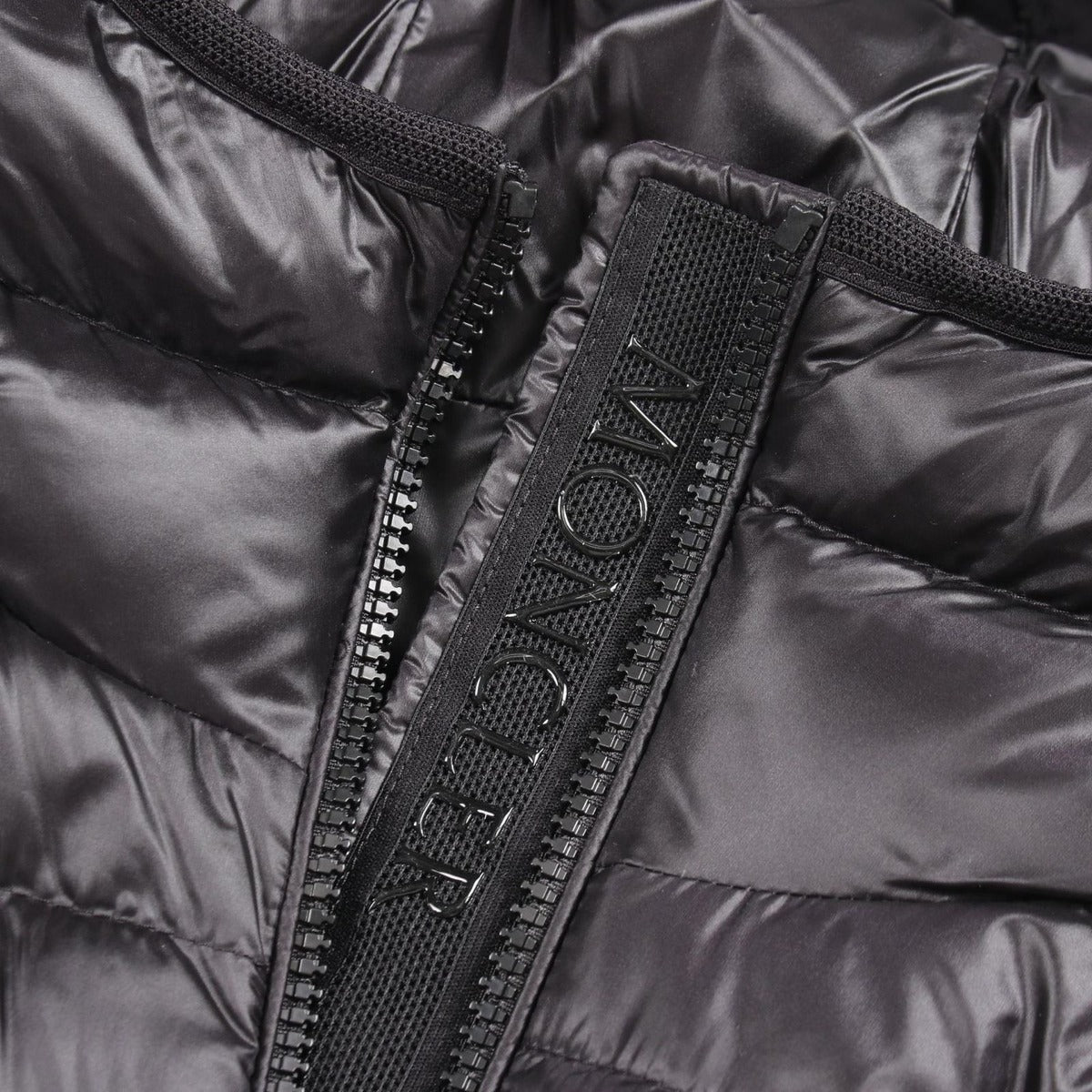 Moncler Down Vest Glygosse Black Nylon Hooded Hoodie — view 7