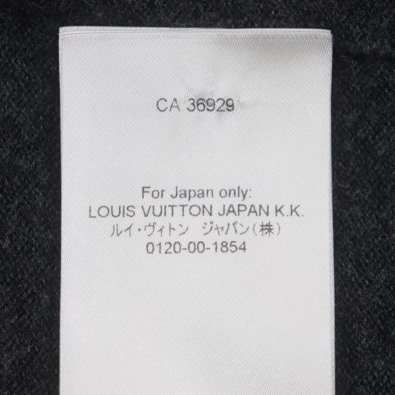 Louis Vuitton 23SS 1aatly Wool Cashmere Monogram Mix Logo Button V-neck Knit