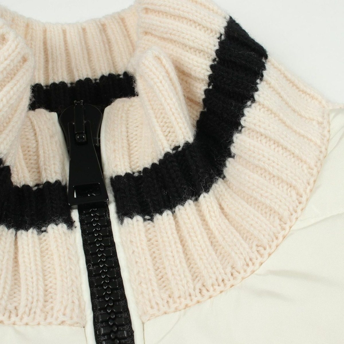 Moncler Down Jacket Knit Switch Nylon Wool — view 8