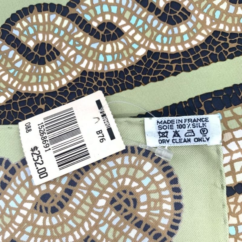 Hermes Carre 90 SOUS LE Cedre Silk Scarf Under Himalayan Cedars