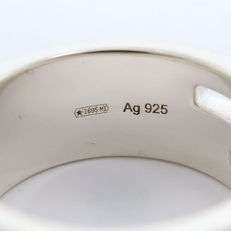 Gucci Branded G Silver 925 Size 10 Ladies 7.1g Ring