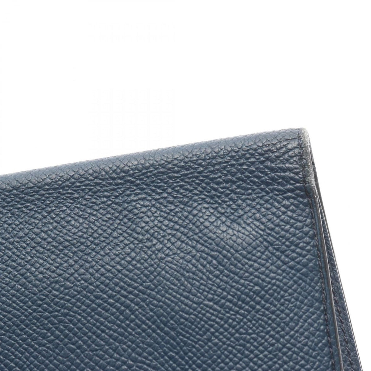 Hermes Bifold Wallet Citizen Twill Long Silk in Blue de Plus Leather Long — view 11