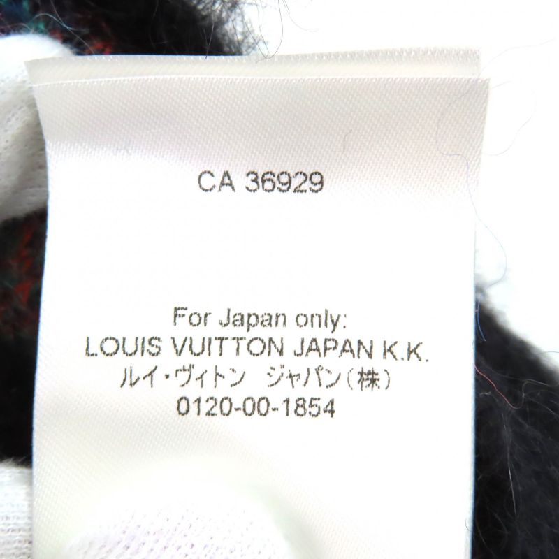 Louis Vuitton 23SS Mohair Wool Butterfly Motif LV Circle Logo Hardware Knit